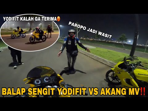 KETIKA AEROX PAROPO NGERECOKIN BALAP NINJA RR AKANG MV DAN YODIFIT