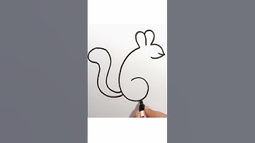 Squirrel drawing 6