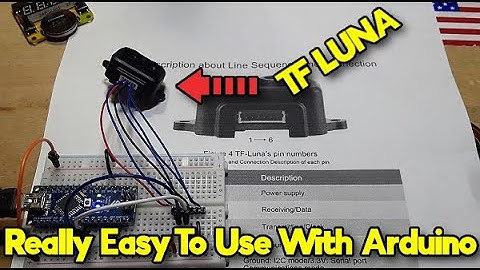 TF Luna: "Time Of Flight" Distance Measuring Arduino Sensor with I2C