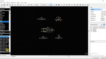 01)  Basic schematic in Diptrace ( Finding a component from libraries )