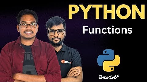Functions in Python | Telugu