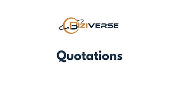 Quotations - Training Video - Biziverse CRM