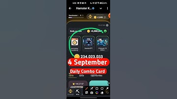 #5 Today Daily Combo Card| Hamster Kombat Daily Cipher code| hamster combo Today 5 September