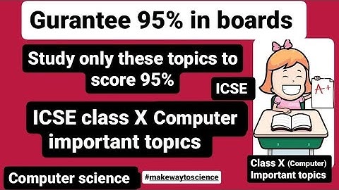 How to score 95% marks in computer class 10th ICSE board| how to get 60/60 in programming #icse
