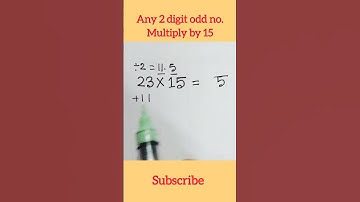 Any 2 digit odd no. multiply by 15. #maths #multiplication #mathematics #shorts #ytshorts #subscribe