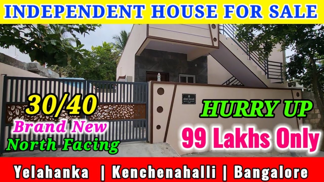 30/40 North Facing Brand New Independent House For Sale In Kenchenahalli, Yelahanka New Town, Blr.