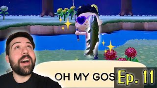 IT'S THE LAST DAY TO FIND STRINGFISH • Animal Crossing New Horizons  Ep. 11