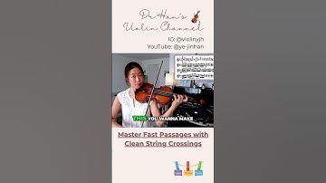 Master Fast Passages with Clean String Crossings #violintechnique #violinpractice #shorts