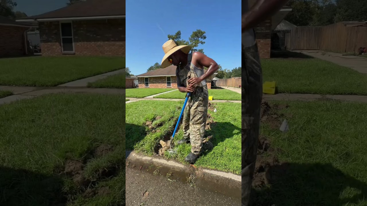 You have a drainage problem, do this… I spent -$200 and fix his water problem.