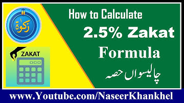 How to Calculate 2.5 % Zakat in Excel
