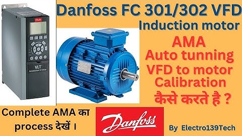 Automatic Motor Adaptation (AMA) on a Danfoss  VFD. #vfd #autotuning #danfoss #ama
