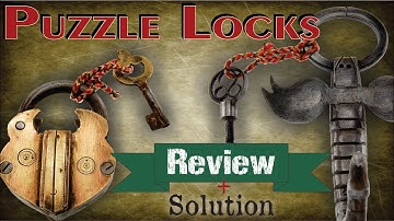 TWO PUZZLE LOCKS from Puzzle Master