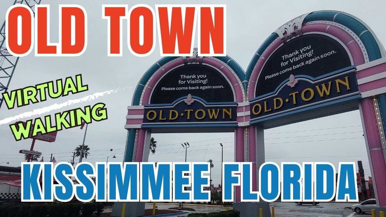 Walk FL Old Town, classic car show Kissimmee 🎠Virtual Walking Tour 🤩