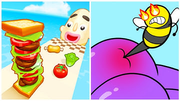 Sandwich Runner VS Help Me Tricky Puzzle - Satisfying ASMR Gameplay