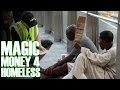 Money Magic Tricks For Homeless! (Security Guard Prank)