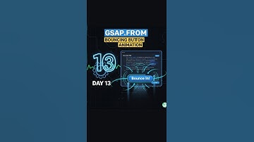 Bouncing Button Animation in 120s! 🚀 | GSAP Short Day 13 #AnimationMagic #shorts