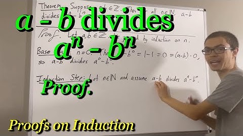Prove that a - b divides a^n - b^n (ILIEKMATHPHYSICS)