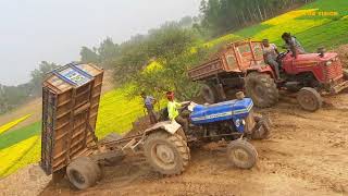 Sonalika tractor Soil unloading video unload Hydraulic facility System 24 Ep-70 #tractorvision