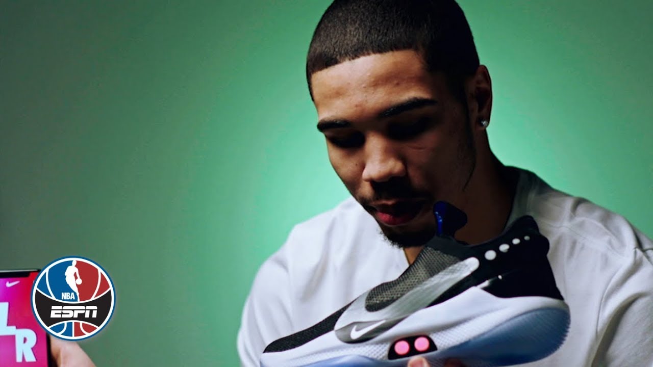 Jayson Tatum talks Nike Adapt BB auto 