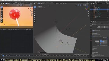 modeling lollypop candy in blender 2 8