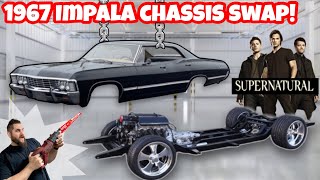 CUTTING UP MY RAREST CAR! 1967 IMPALA CHASSIS SWAP! BUILDING THE SUPERNATURAL CAR!  HOT RAT KUSTOM