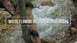 Water Flowing in Creek Across Rocks  Ambient Nature Sounds for Stress Relief, Meditation, and Sleep