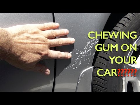 How to remove chewing gum from your car paint