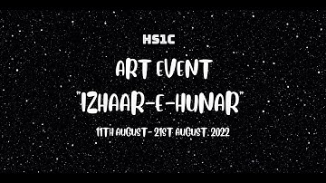 "IZHAAR-E-HUNAR" Art Event - 2022