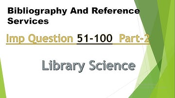 Rsmssb Librarian exam important questions || Part 2 || Bibliography and Reference services
