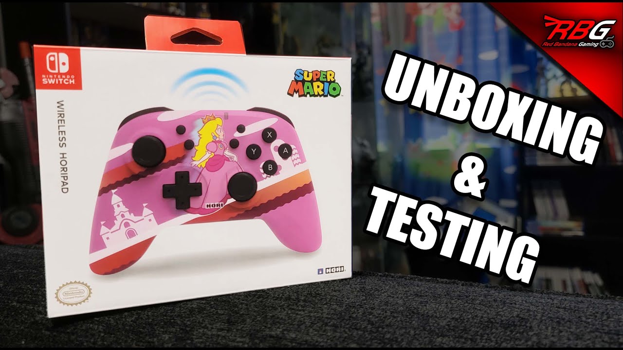 Nintendo Wireless Horipad Unboxing & Testing - Peach Edition - Red Bandana Gaming YouTube