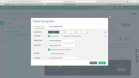 Exporting Results in Survey Monkey