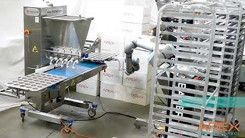 Autonomous Muffin Production with the Apex Motion Control Baker-Bot and Unifiller Multi-Station
