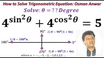Exponential Equation with Sine & Cosine – How to Solve Trigonometric Equation in Degree: Osman Anwar