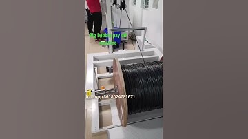 Automatic pay off machine wire unwinding machine loading big bobbin #wireharness #cableassembly