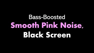 🔴 Bass-Boosted Smooth Pink Noise, Black Screen 🌸⬛ • Live 24/7 • No mid-roll ads