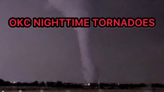 Intense Nighttime Tornado Near Oklahoma City (May 19th 2024)