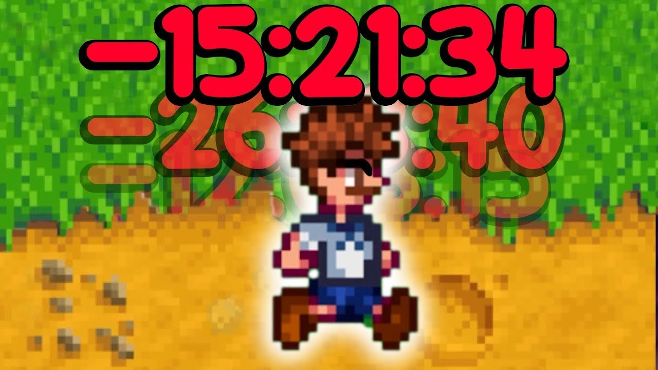 Stardew Valley Speedrun Intro Video! Can you beat my time? Definitely :) 