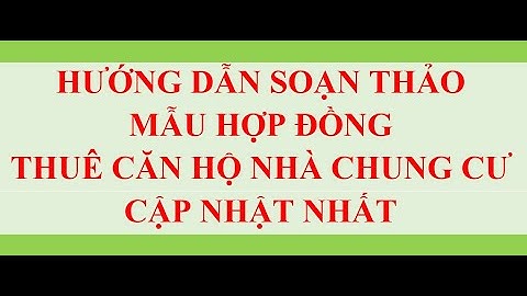 Mẫu hợp đồng cho thuê căn hộ Vinhomes