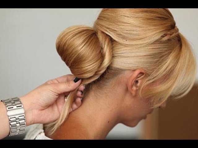 Очень красивая вечерняя прическа. Прически на средние волосы