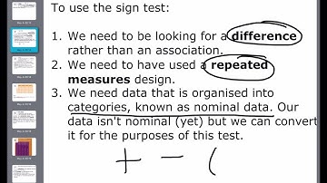 AQA Psychology A-level: Y1 The Sign Test