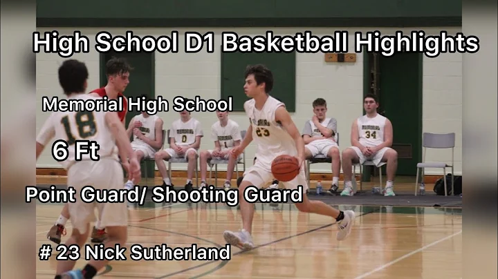 Nick Sutherland # 23 Memorial  Marauders High Scho...