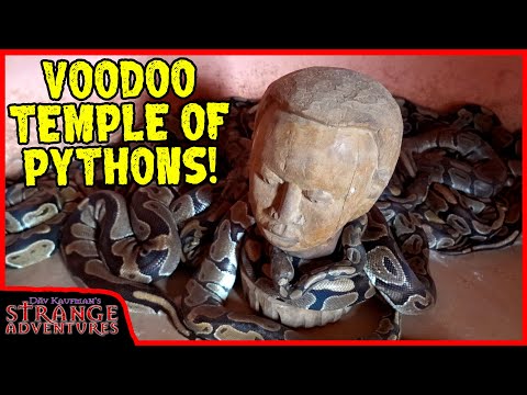 INSIDE THE BALL PYTHON VOODOO TEMPLE IN AFRICA! (Ouidah, Benin, West Africa)
