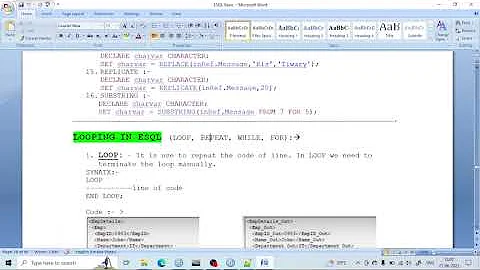 REPEAT Loop in ESQL |IBM Integration Bus #iib #ibm #middleware #acev12 #esql #repeat