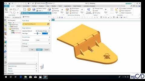 NX12 Tutorial - Thiết Kế Và Lắp Ráp - 5 9  điền lỗ bằng cách xác định số lượng cạnh