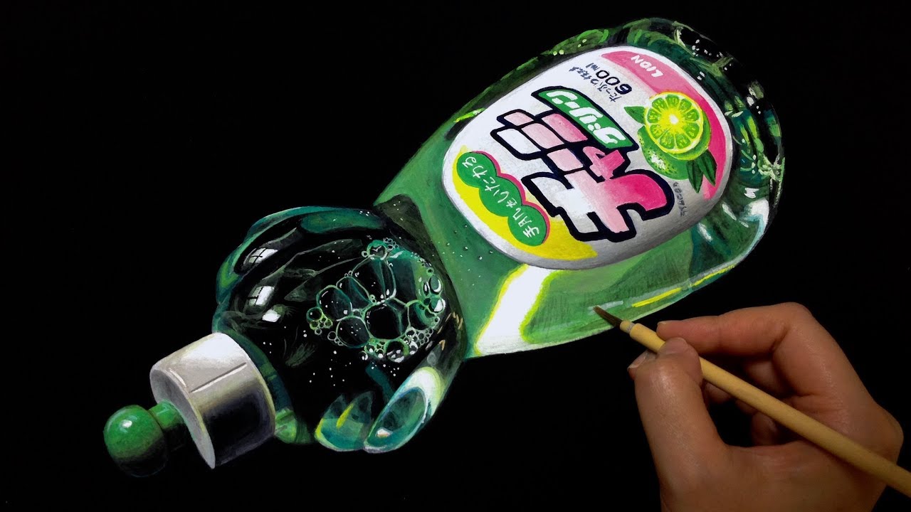 Acrylic painting "dish soap" by polka. YouTube