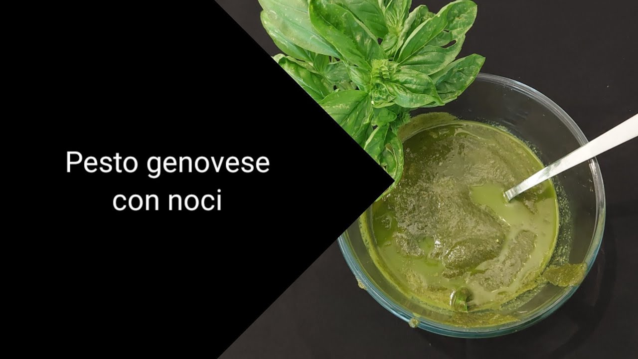 Pesto genovese con noci YouTube