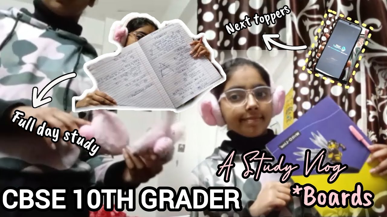 how I *STUDY FULL DAY/STUDY VLOG as a 10th grader 📚🎀 pre boards 2 ...
