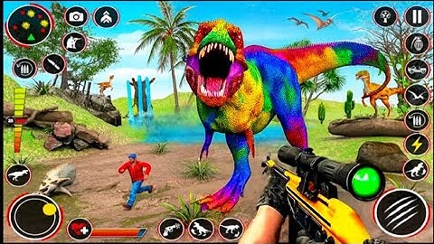 Real Dinosaur shooting Game | Best Dinosaur Hunting Game – Android Gameplay 