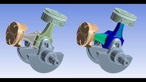 V Engine in Transient Structural Analysis in Ansys Workbench
