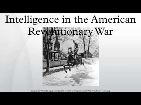 Intelligence in the American Revolutionary War